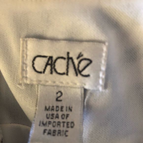 Cache SILK MIDI DRESS CAP SLEEVES BODYCON FIT PADDED BRA SEXY ZEBRA STRIPE SZ 2 - Picture 16 of 16